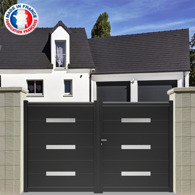 Portail alu 2 battants Saint Pierre Portail alu 2 battants Saint Pierre