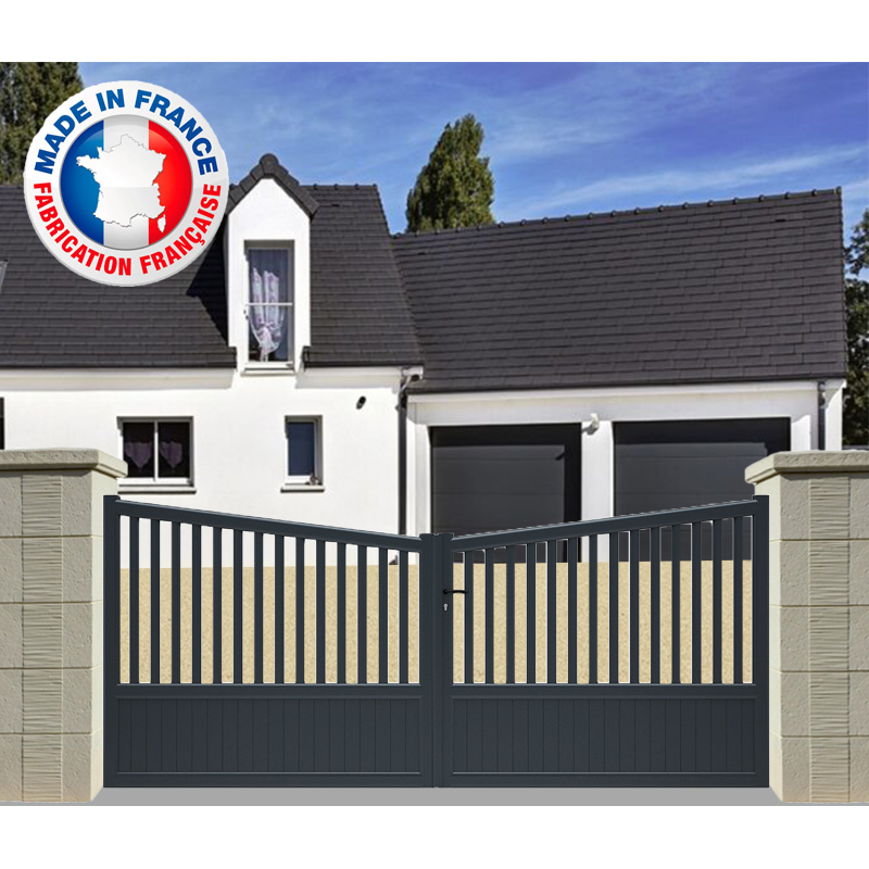 Portail alu 2 battants Montpon Portail alu 2 battants Montpon